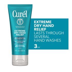 Curel Extreme Dry Hand Healing Hand Cream with Eucalyptus Extract, 3 fl oz (Brand: Cur√©l)